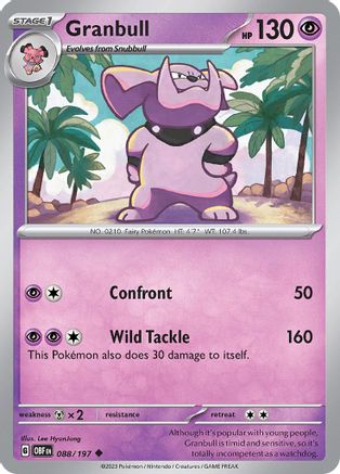 Granbull 88 - Reverse Holofoil