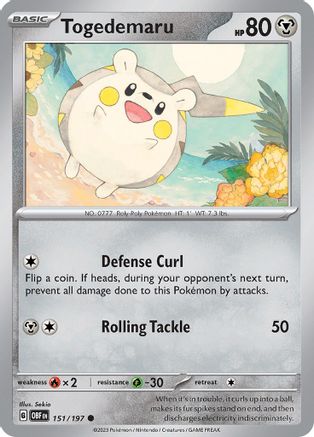 Togedemaru 151 - Reverse Holofoil