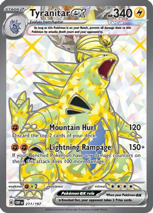 Tyranitar ex - 211/197 211 - Holofoil