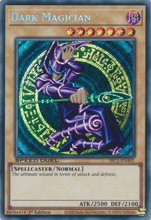 Dark Magician (A) (Secret Rare) (SBC1-ENA01) - Speed Duel: Streets of Battle City 1st Edition