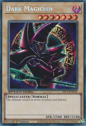 Dark Magician (G) (Secret Rare) (SBC1-ENG01) - Speed Duel: Streets of Battle City 1st Edition