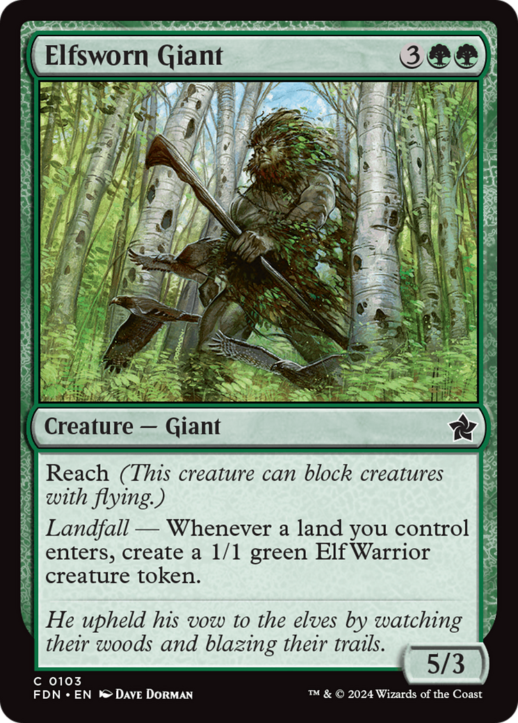 Elfsworn Giant (FDN-103) -