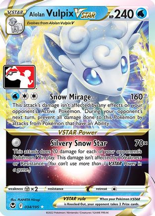 Alolan Vulpix VSTAR 34 - Holofoil