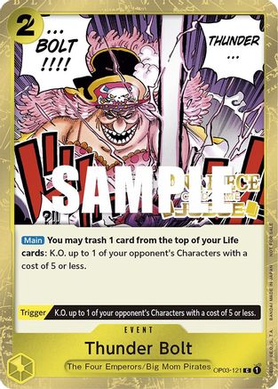 Thunder Bolt (Judge Pack Vol. 2) (OP03-121) - One Piece Promotion Cards Foil