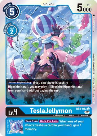 TeslaJellymon (RB1-013) - Resurgence Booster Foil