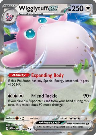 Wigglytuff ex - 040/165 40 - Holofoil