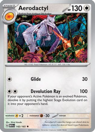 Aerodactyl 142 - Reverse Holofoil