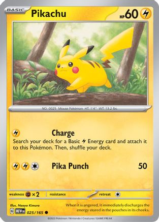 Pikachu - 025/165 25 -