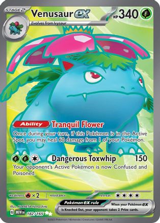 Venusaur ex - 182/165 182 - Holofoil