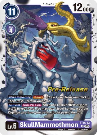 SkullMammothmon (ST16-13) - Starter Deck 16: Wolf of Friendship Pre-Release Cards Foil