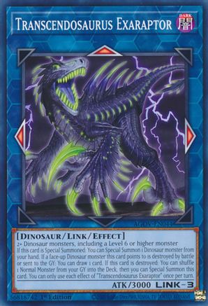 Transcendosaurus Exaraptor (AGOV-EN044) - Age of Overlord 1st Edition