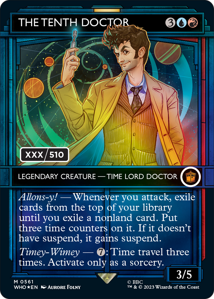 The Tenth Doctor (WHO-561Z) - : (Showcase) (Borderless) Foil