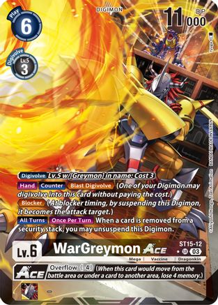 WarGreymon ACE (Alternate Art) (ST15-12) - Starter Deck 15: Dragon of Courage Foil