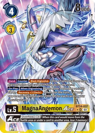 MagnaAngemon ACE (English Exclusive Alternate Art) (BT14-037) - Blast Ace Foil