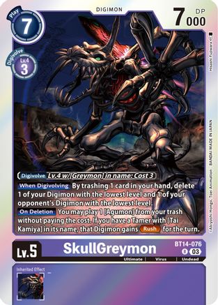 SkullGreymon (BT14-076) - Blast Ace Foil