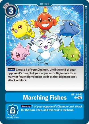 Marching Fishes (BT14-092) - Blast Ace