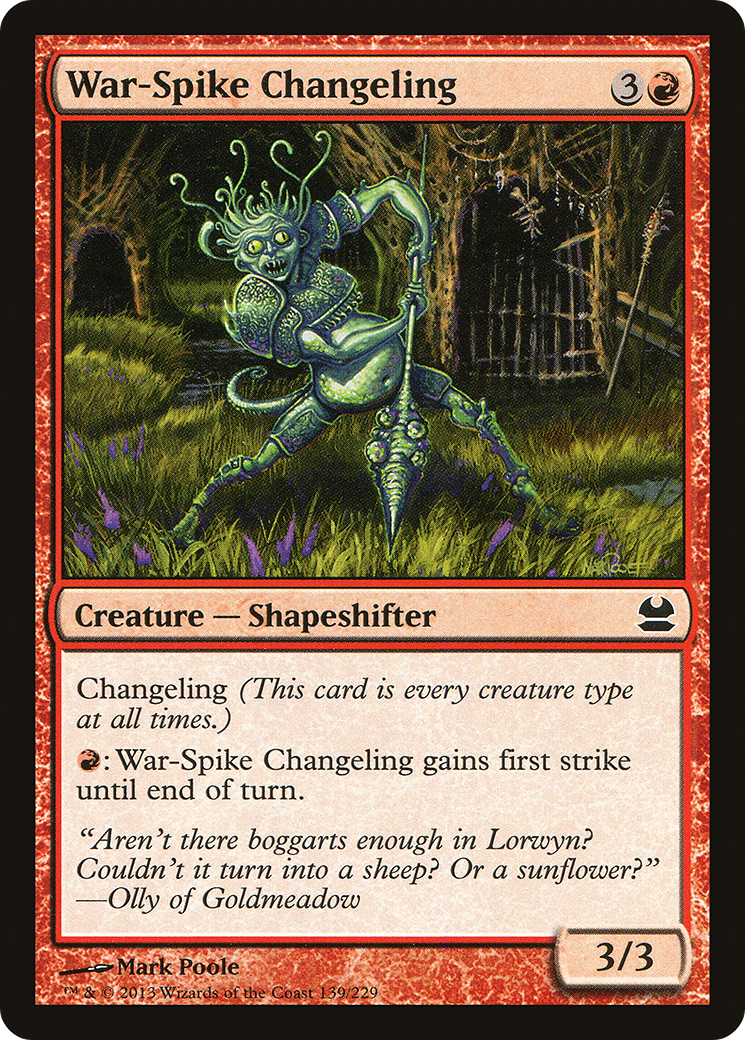 War-Spike Changeling (MMA-139) -  Foil