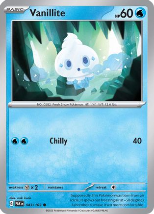 Vanillite 43 - Reverse Holofoil