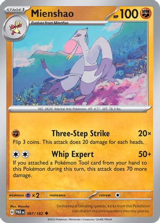 Mienshao - 097/182 97 - Reverse Holofoil