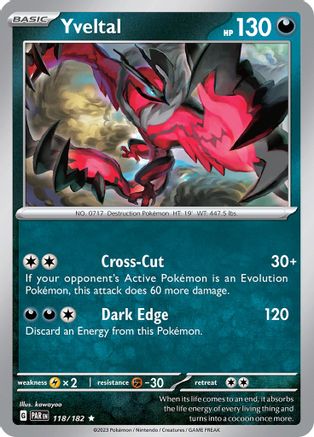 Yveltal - 118/182 118 - Reverse Holofoil