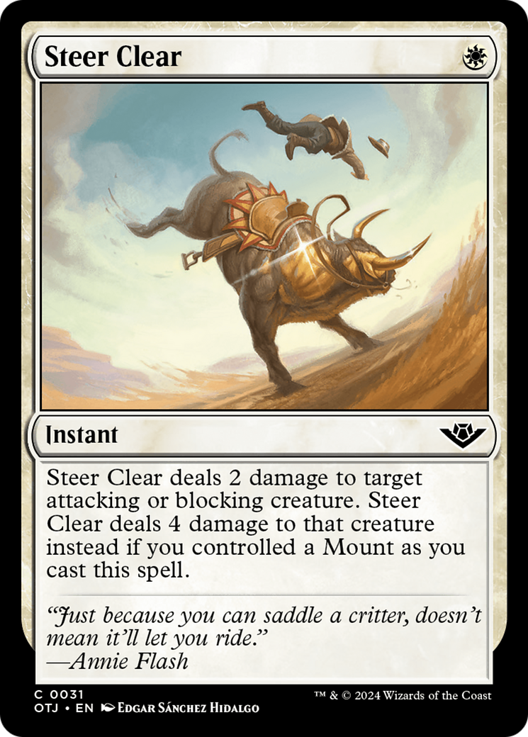 Steer Clear (OTJ-031) -  Foil