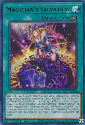 Magician's Salvation (UR) (RA01-EN068) - 25th Anniversary Rarity Collection 1st Edition