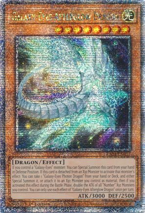 Galaxy-Eyes Afterglow Dragon (Quarter Century Secret Rare) (RA01-EN017) - 25th Anniversary Rarity Collection 1st Edition