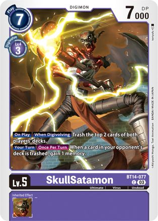 SkullSatamon (BT14-077) - Blast Ace