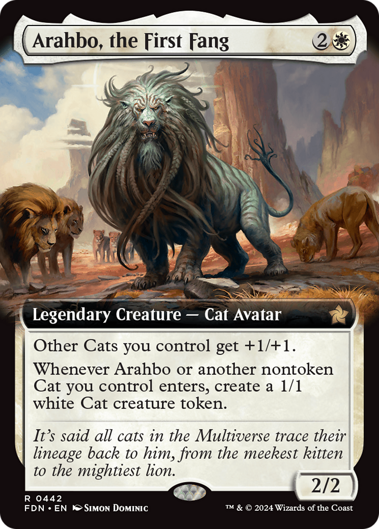 Arahbo, the First Fang (FDN-442) - : (Extended Art) Foil