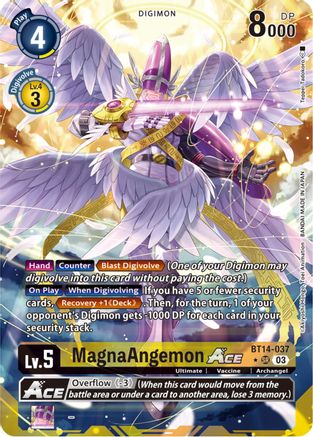 MagnaAngemon ACE (Alternate Art) (BT14-037) - Blast Ace Foil