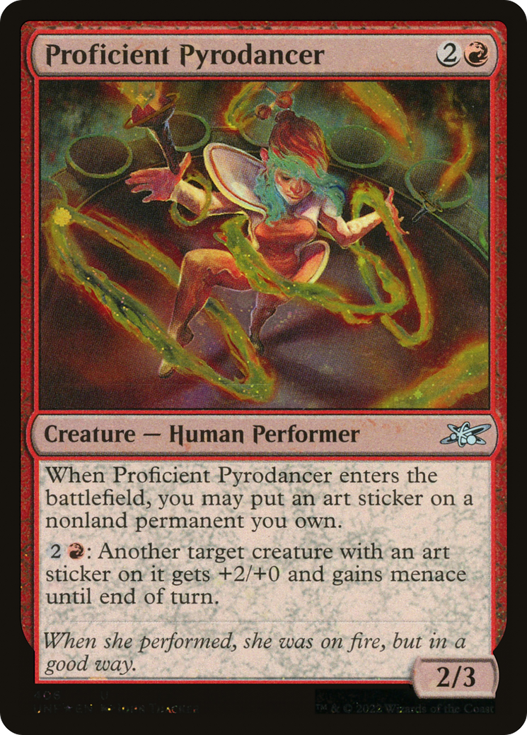 Proficient Pyrodancer (UNF-406) -  Foil