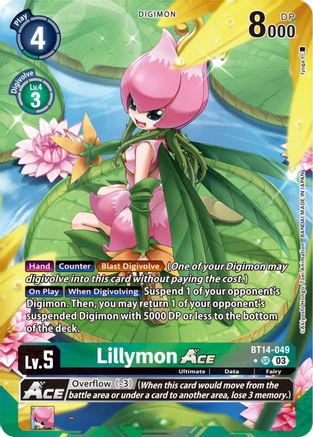 Lillymon ACE (Alternate Art) (BT14-049) - Blast Ace Foil