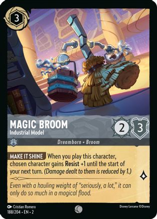 Magic Broom - Industrial Model (188/204) - Rise of the Floodborn Cold Foil