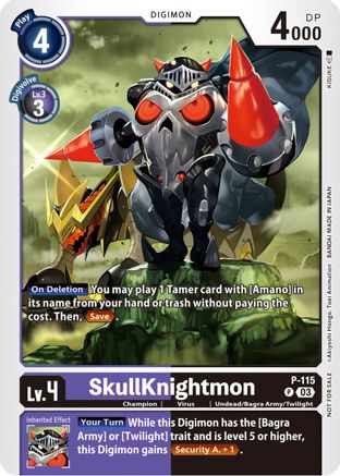 SkullKnightmon - P-115 (3rd Anniversary Survey Pack) (P-115) - Digimon Promotion Cards