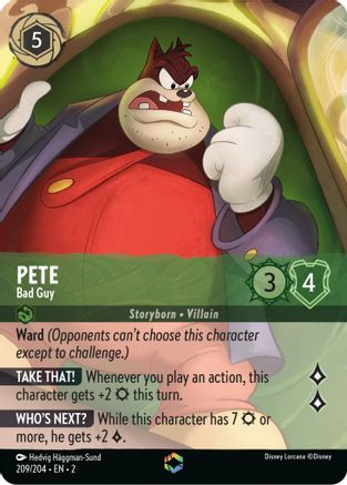 Pete - Bad Guy (Enchanted) (209/204) - Rise of the Floodborn Holofoil