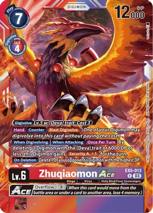 Zhuqiaomon ACE (EX5-013) - Animal Colosseum Foil