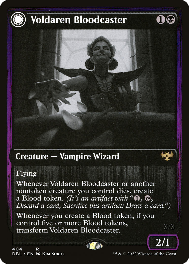 Voldaren Bloodcaster // Bloodbat Summoner (DBL-404) - : (Double Faced Transform)