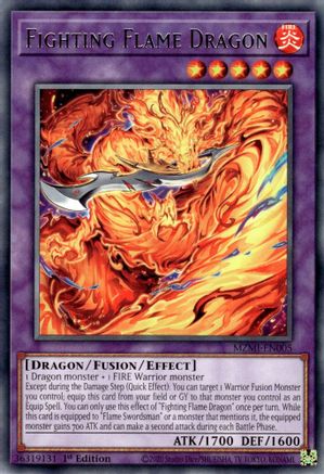 Fighting Flame Dragon (MZMI-EN005) - Maze of Millennia 1st Edition