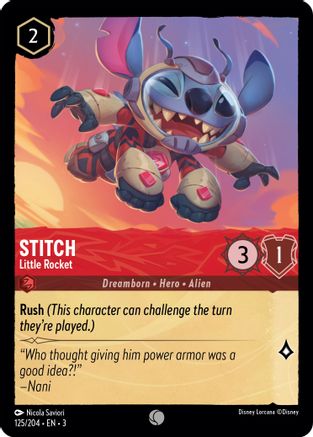 Stitch - Little Rocket (125/204) - Into the Inklands