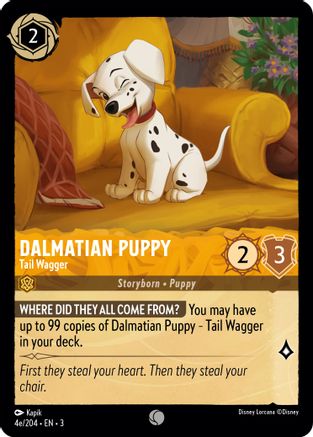 Dalmatian Puppy - Tail Wagger (4e/204) (4e/204) - Into the Inklands Cold Foil