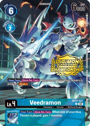 Veedramon (Championship 2023 Tamers Pack) (BT11-027) - Dimensional Phase Foil