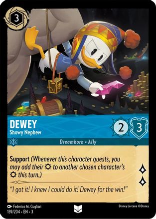 Dewey - Showy Nephew (139/204) - Into the Inklands Cold Foil