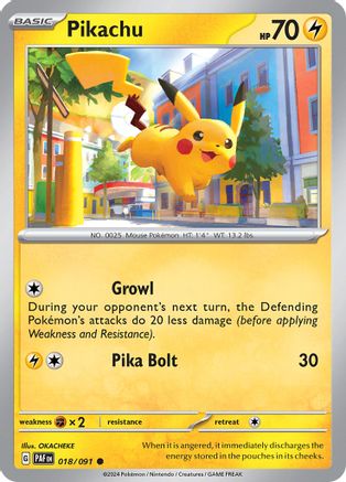 Pikachu - 018/091 18 - Reverse Holofoil