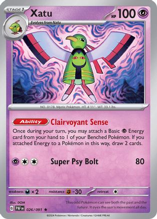 Xatu - 026/091 26 - Reverse Holofoil