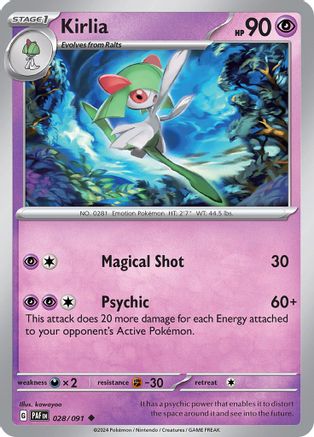 Kirlia - 028/091 28 - Reverse Holofoil