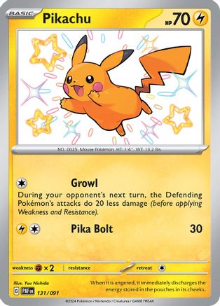 Pikachu - 131/091 131 - Holofoil