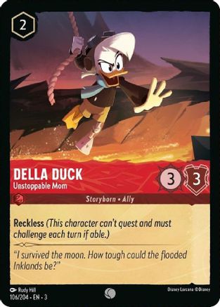 Della Duck - Unstoppable Mom (106/204) - Into the Inklands Cold Foil