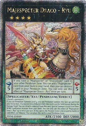 Majespecter Draco - Ryu (Quarter Century Secret Rare) (PHNI-EN049) - Phantom Nightmare 1st Edition