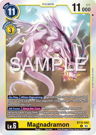 Magnadramon (BT15-042) - Exceed Apocalypse Foil