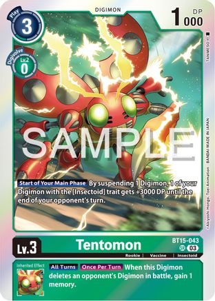 Tentomon (BT15-043) - Exceed Apocalypse Foil